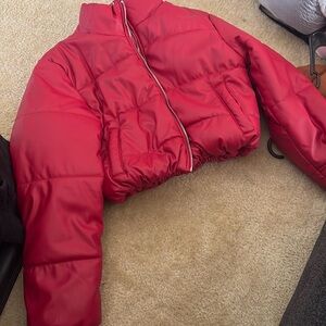 Red Women's Puffer Jacket
